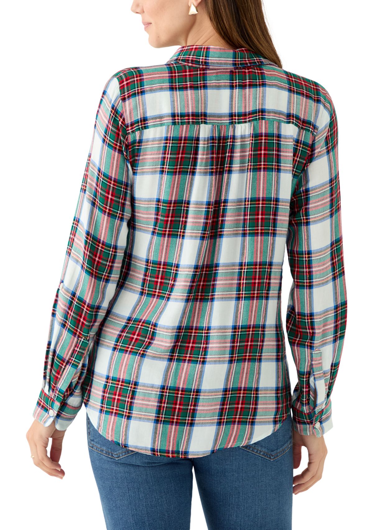 Womens Plaid Flannel Shirt