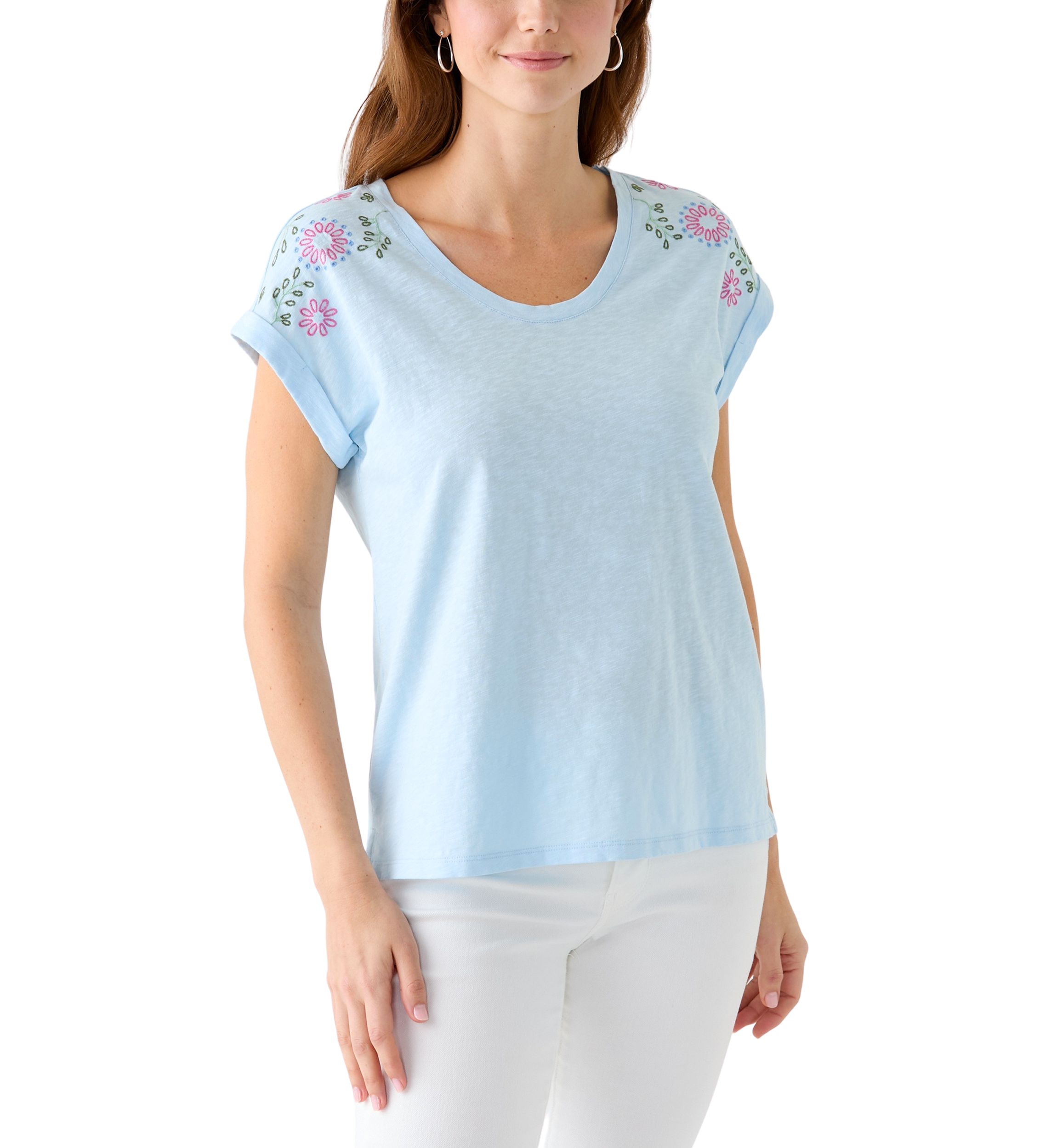 Womens Embroidered Detail T-Shirt