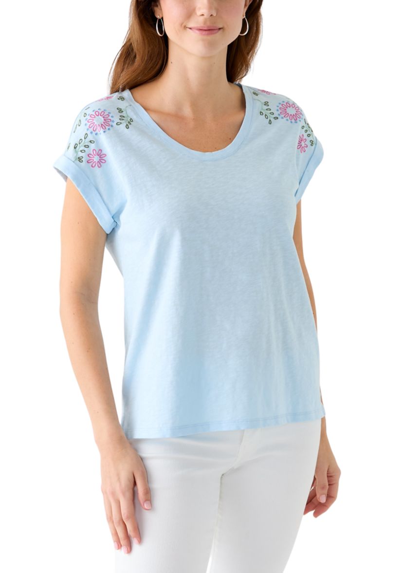 Womens Embroidered Detail T-Shirt