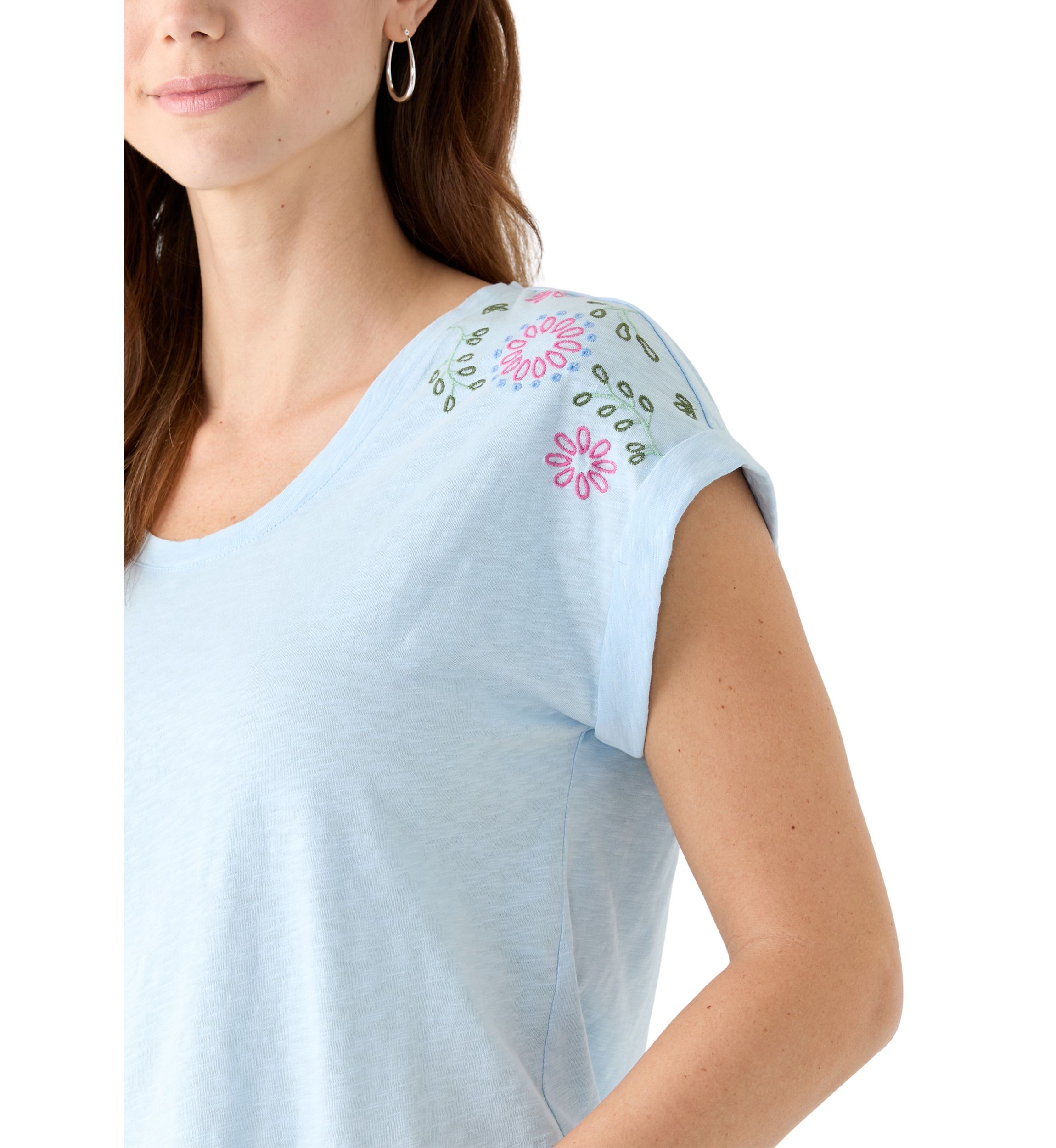 Womens Embroidered Detail T-Shirt
