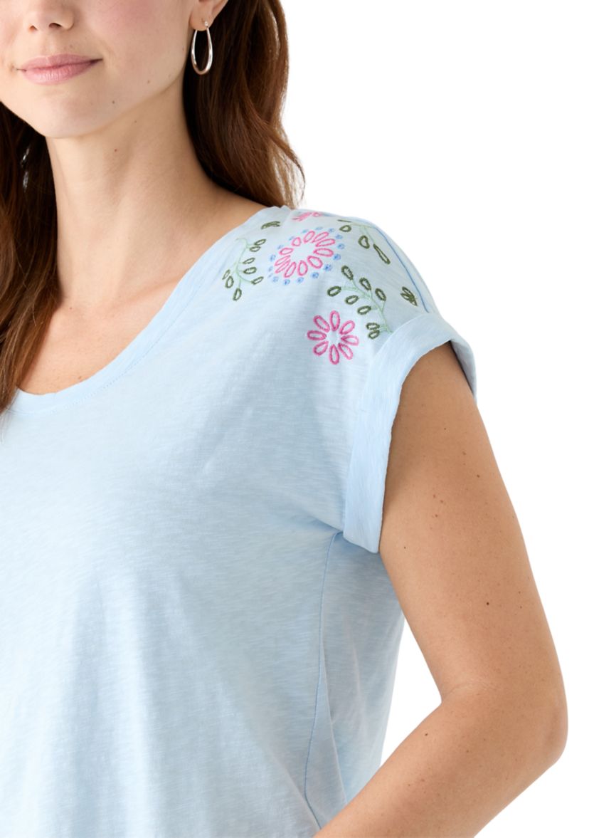 Womens Embroidered Detail T-Shirt