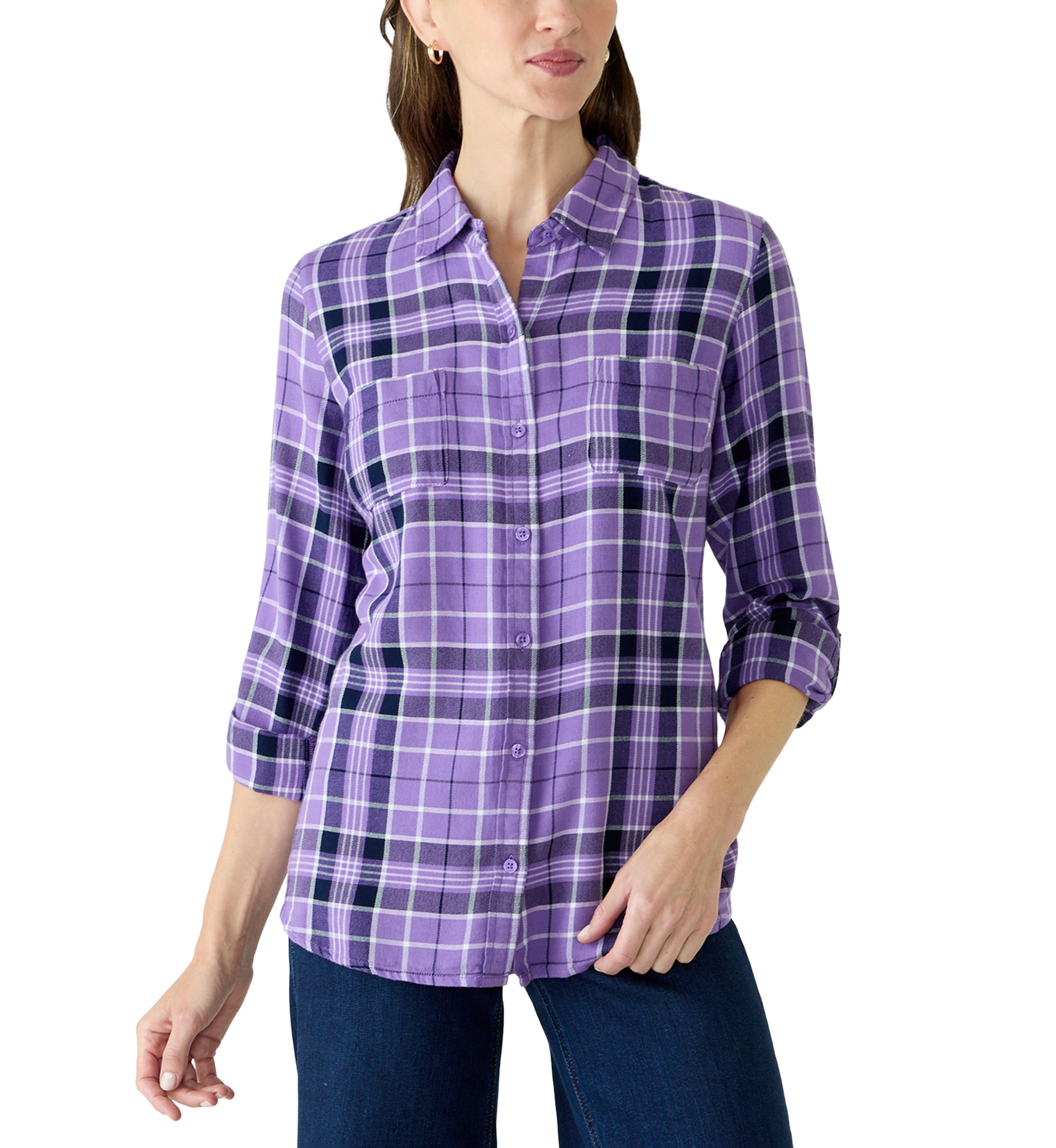 ladies purple dress tops Women's Button Down Shirts & dark purple shirt outfit women's