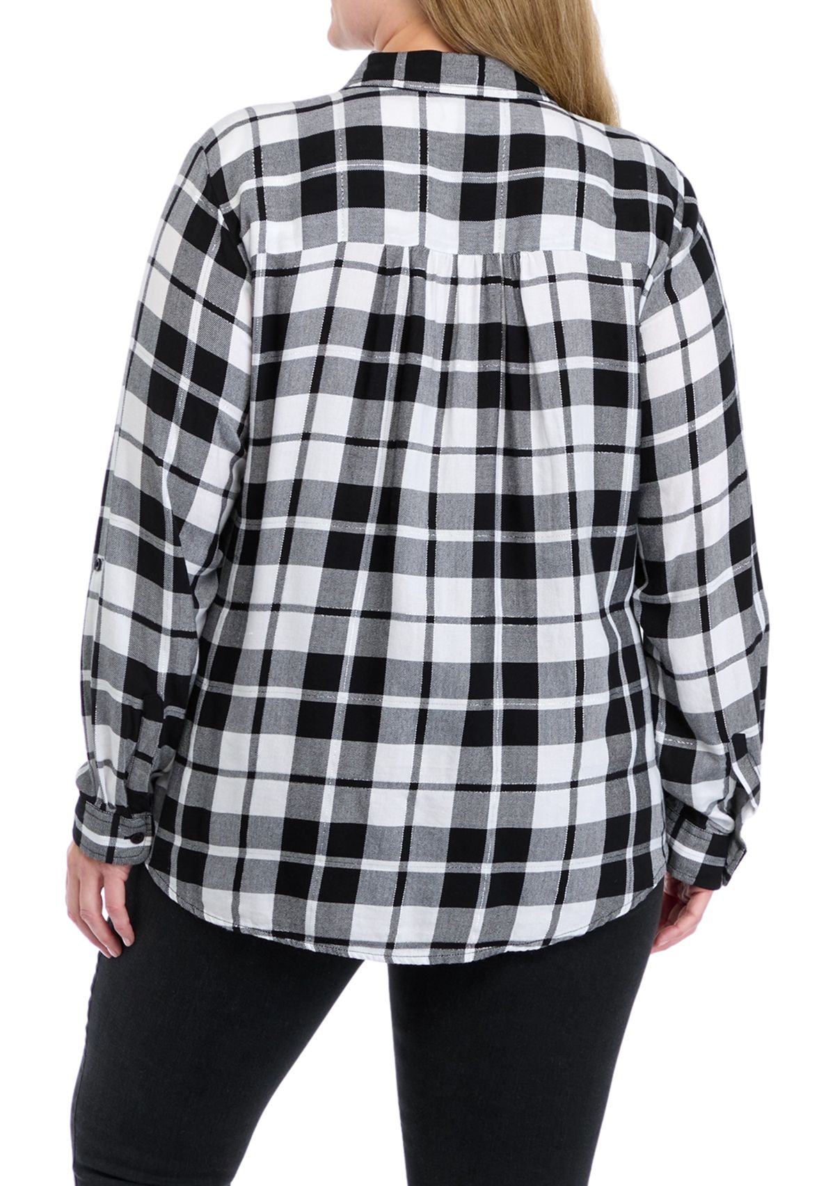 Kim Rogers® Plus Size Plaid Flannel Shirt | Belk