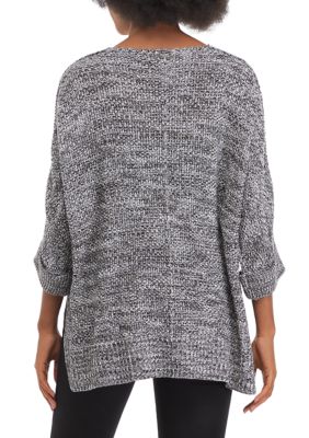 Women's V-Neck Sweater Poncho