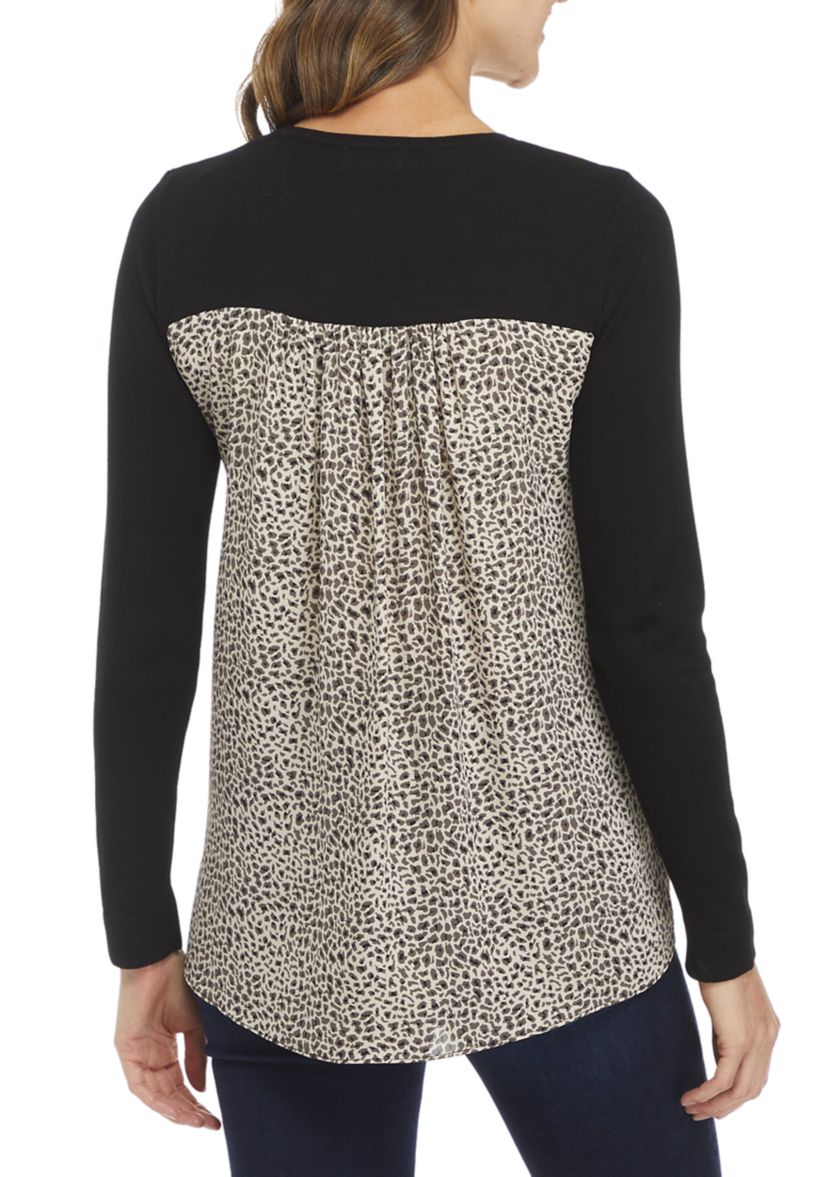 2Fer Woven Sweater