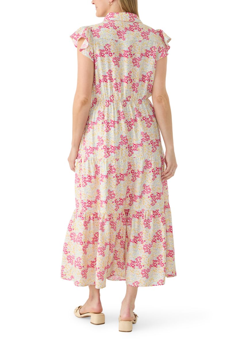 knee length dresses for ladies WAYF Hampton Tiered Midi Dress main image 1