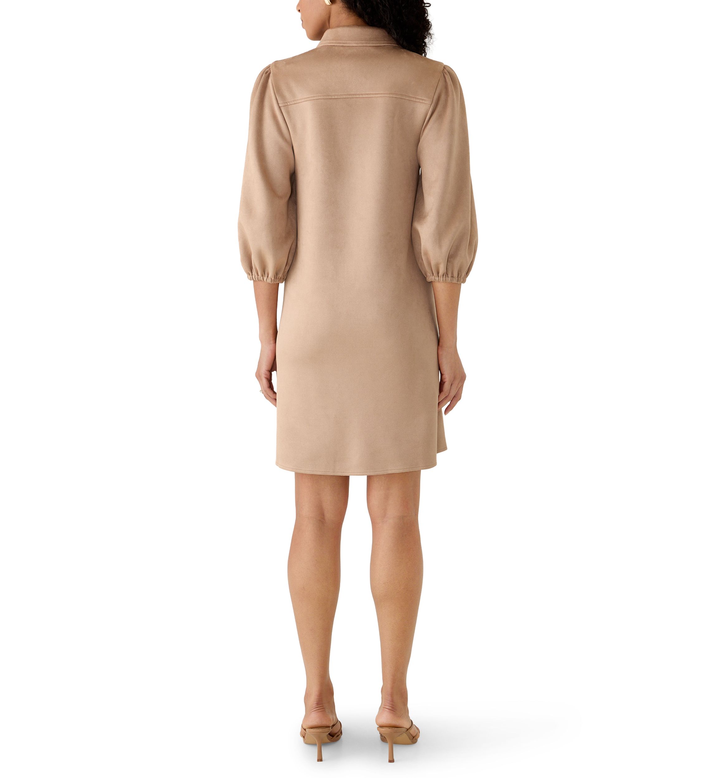 beige casual dresses Women's Material:Suede length-43