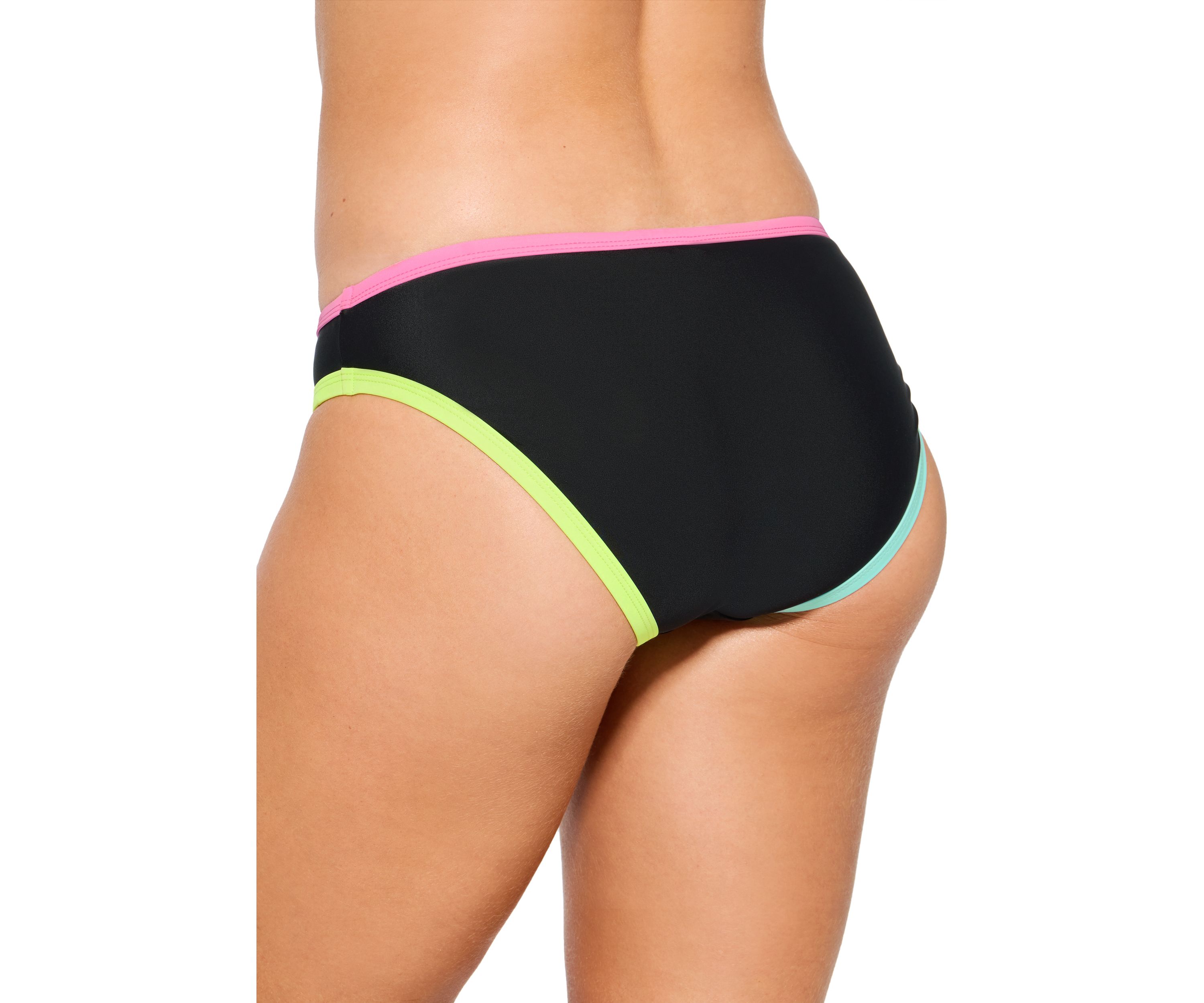 Color Block Hipster Swim Bottoms