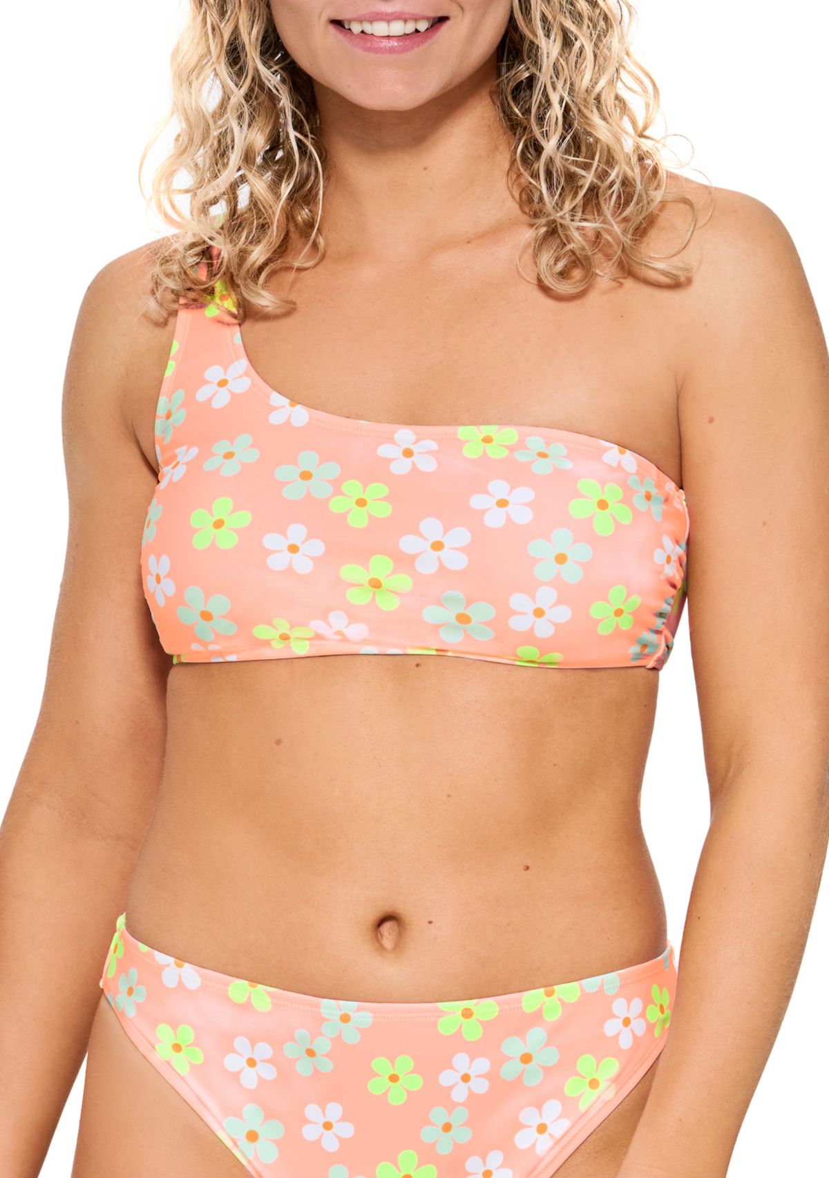 Womens Daydream One Shoulder Bralette Swim Top