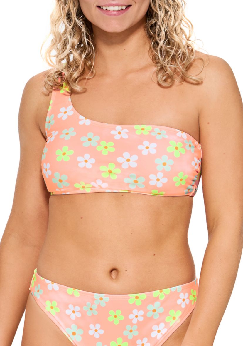 Womens Daydream One Shoulder Bralette Swim Top