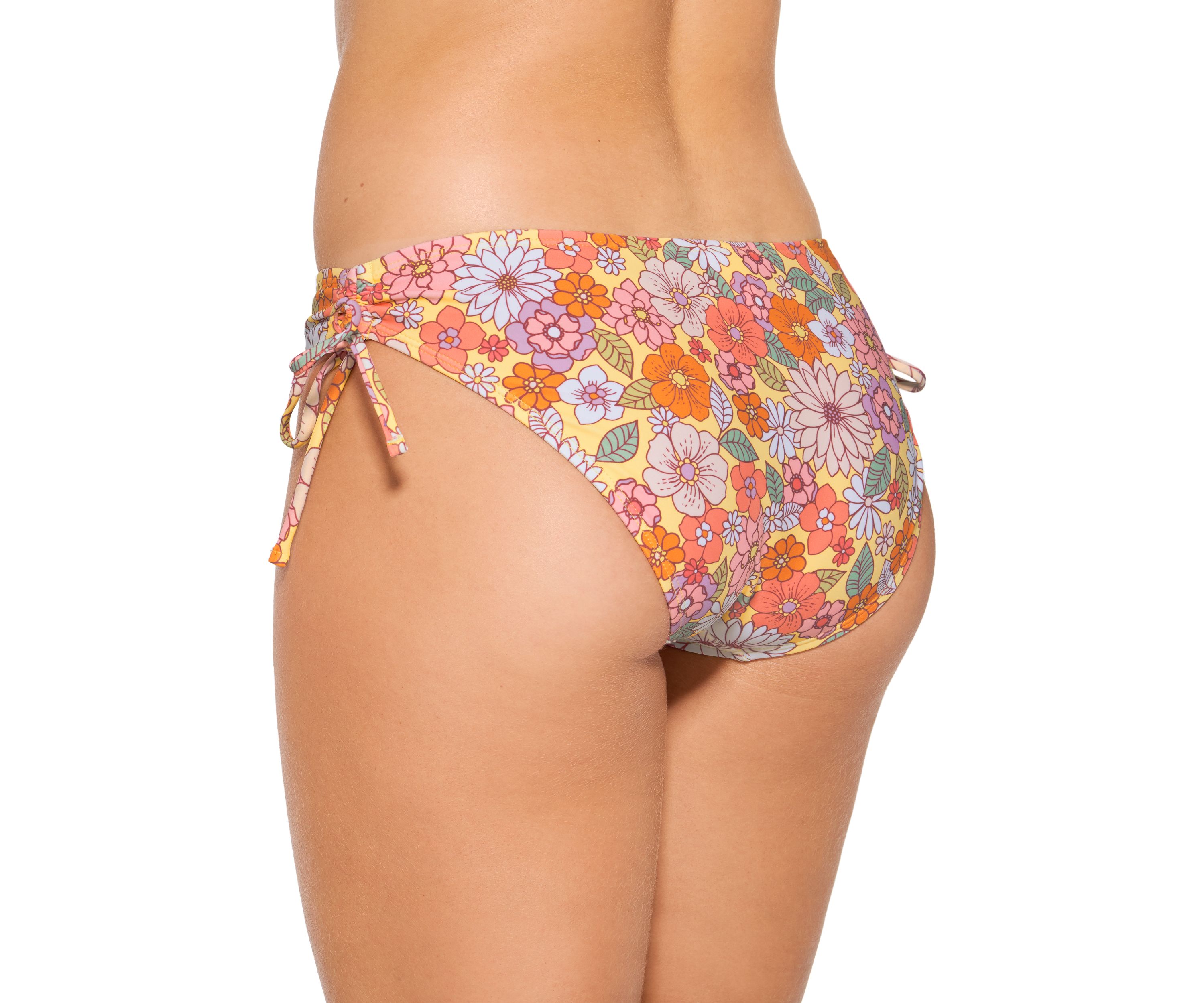 Flower Child Cinched Side Tie Swim Bottoms