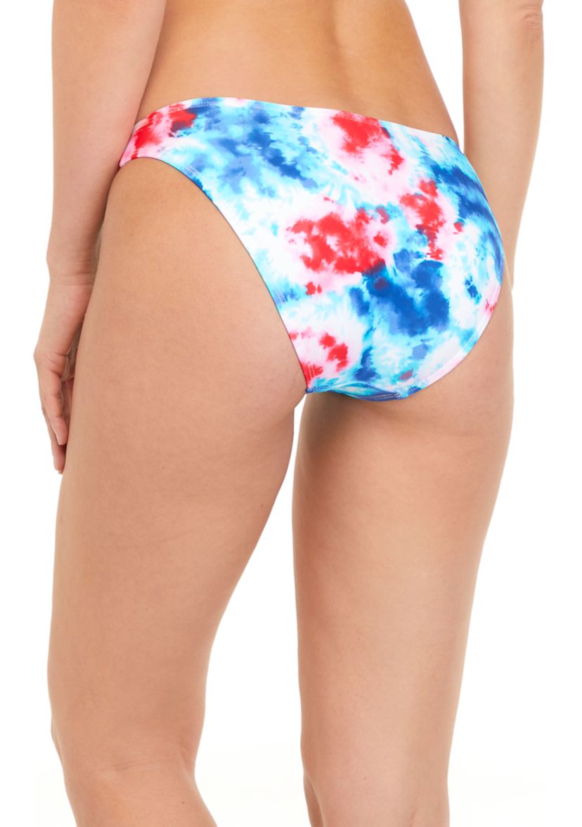 Fireworks Tie Dye Hipster Swim Bottoms 