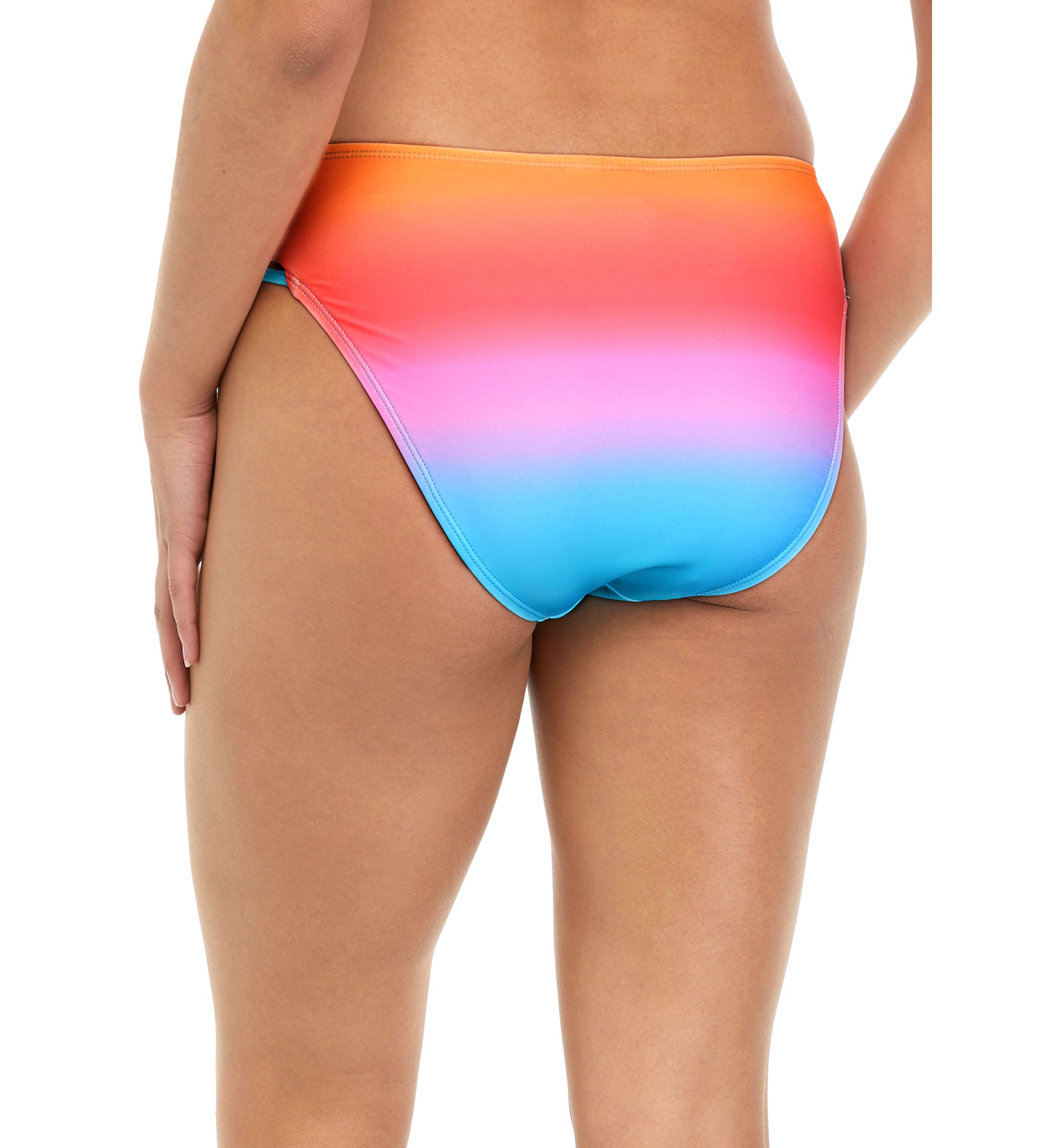 Tie Dye High Waisted Swim Bottoms 