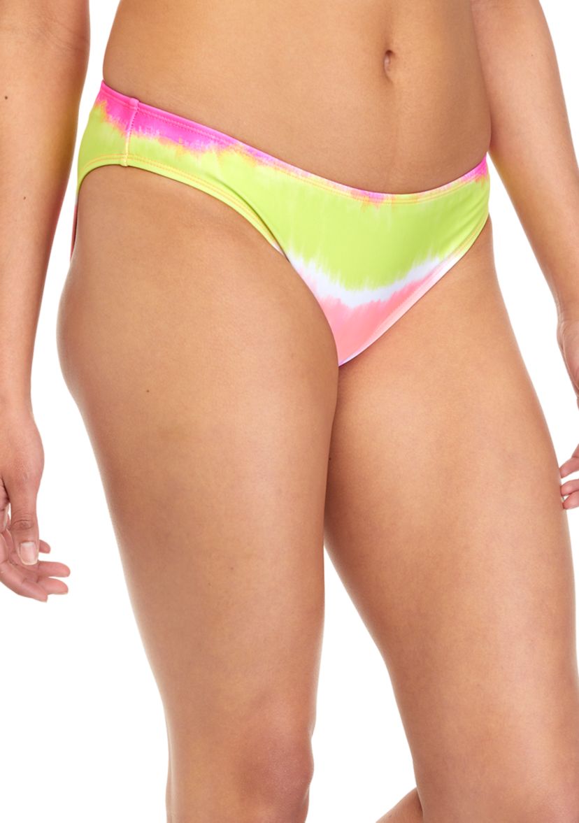 Tie Dye Spliced Hipster Swim Bottoms 