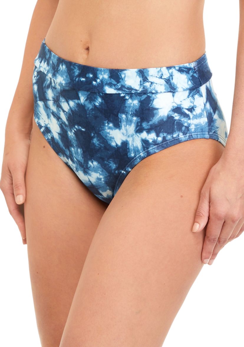 Tie Dye High Waist Swim Bottoms 