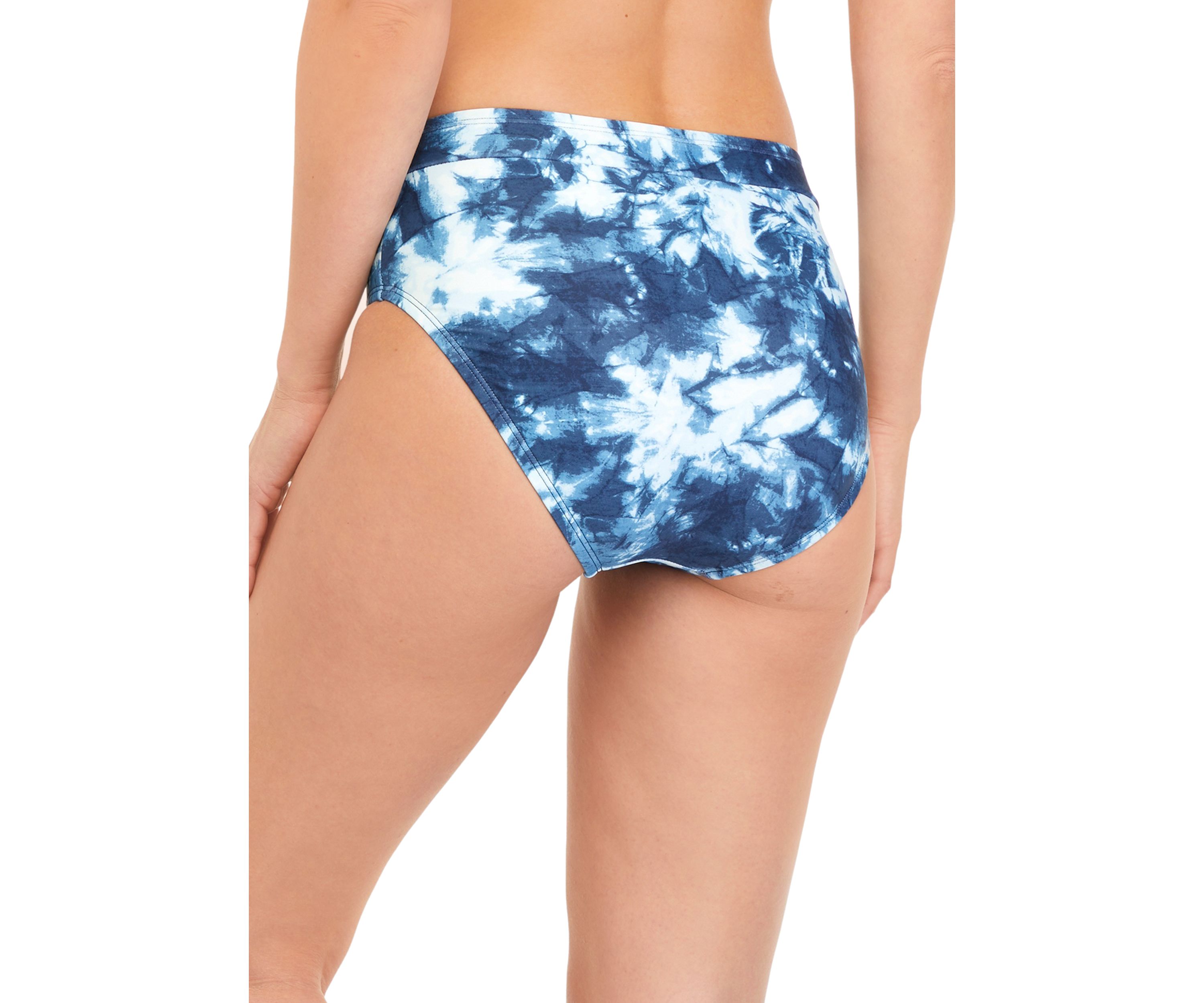 Tie Dye High Waist Swim Bottoms 