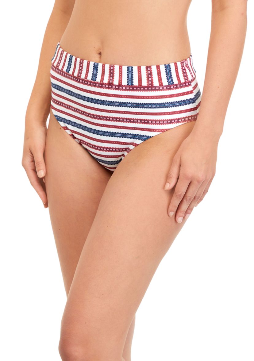 Americana High Waist Swim Bottoms 