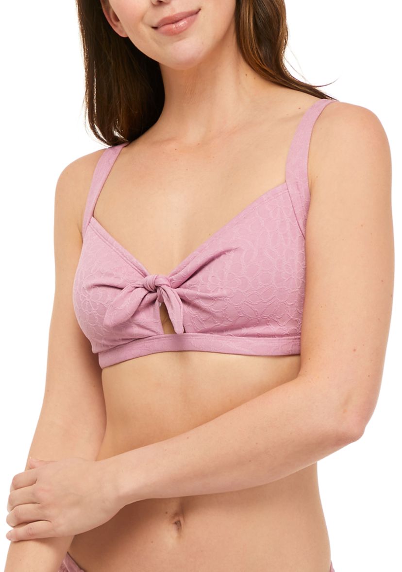 Textured Petal Swim Bralette 