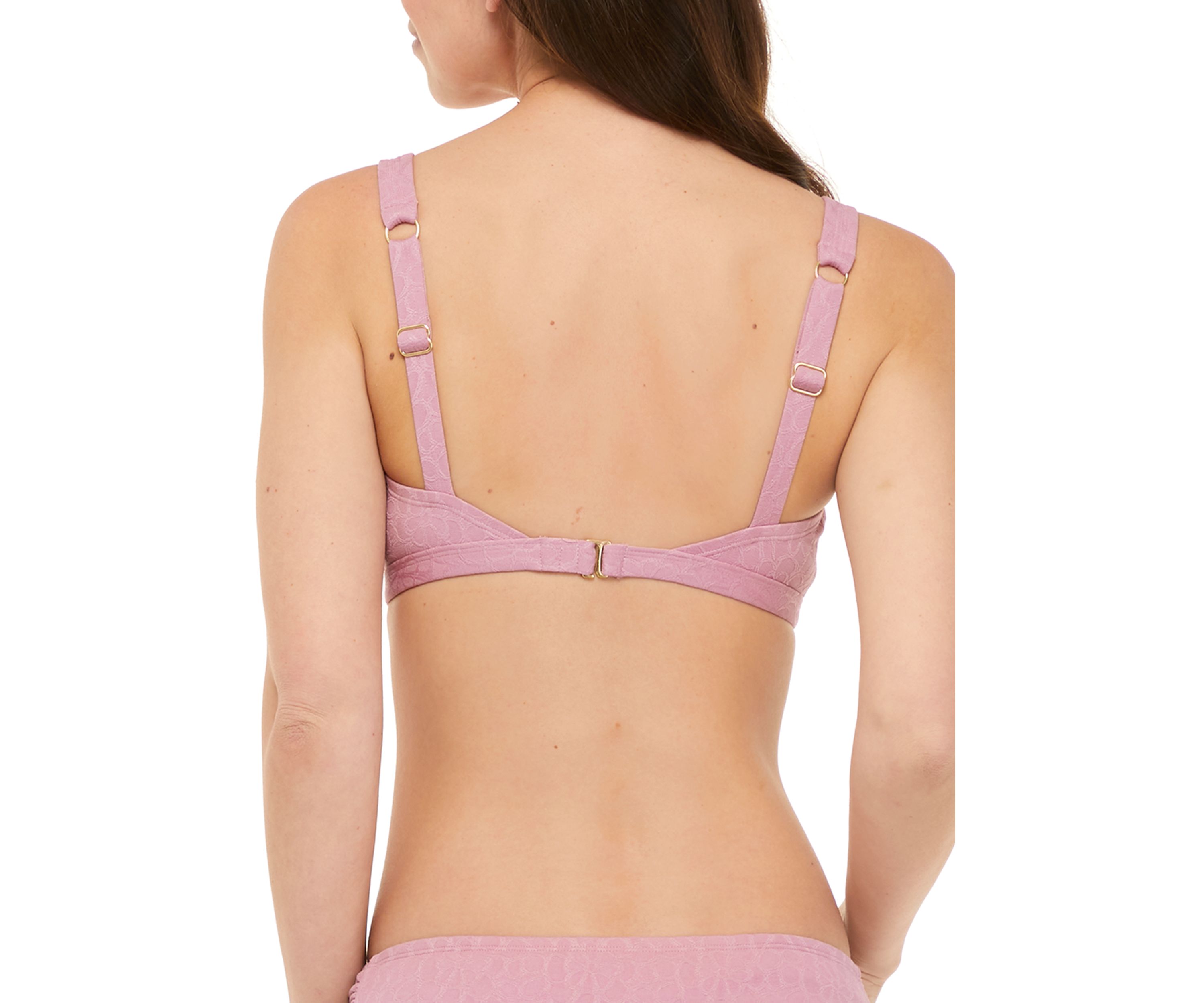 Textured Petal Swim Bralette 