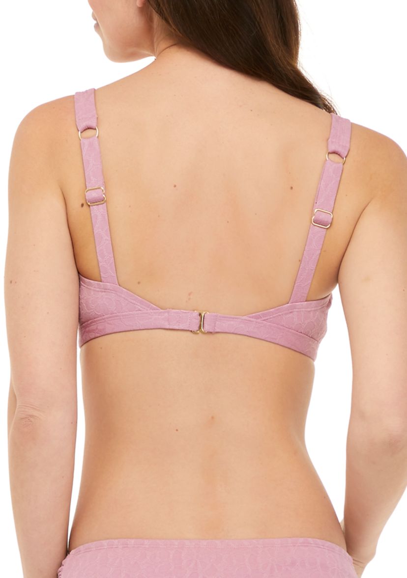 Textured Petal Swim Bralette 