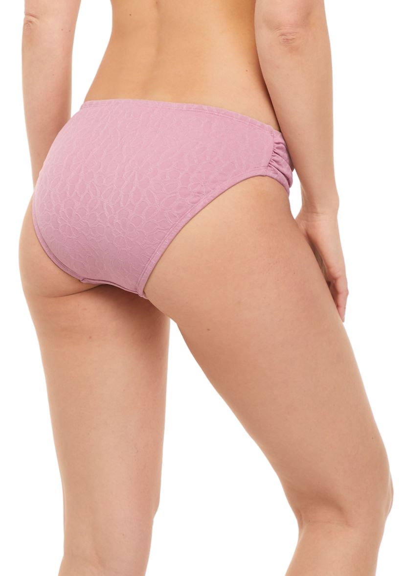 Textured Sash Hipster Swim Bottoms 