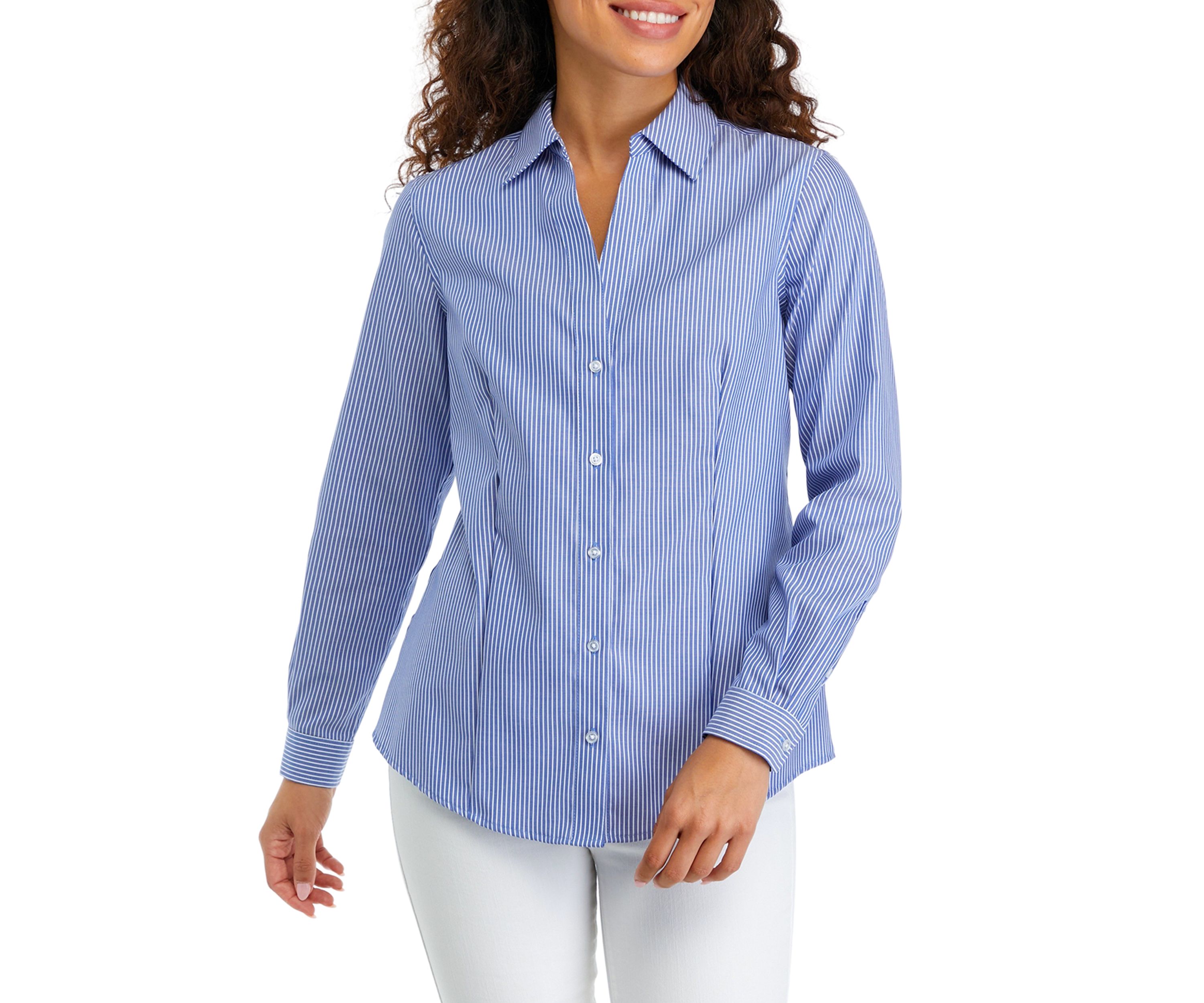 Petite Button Down Blouse