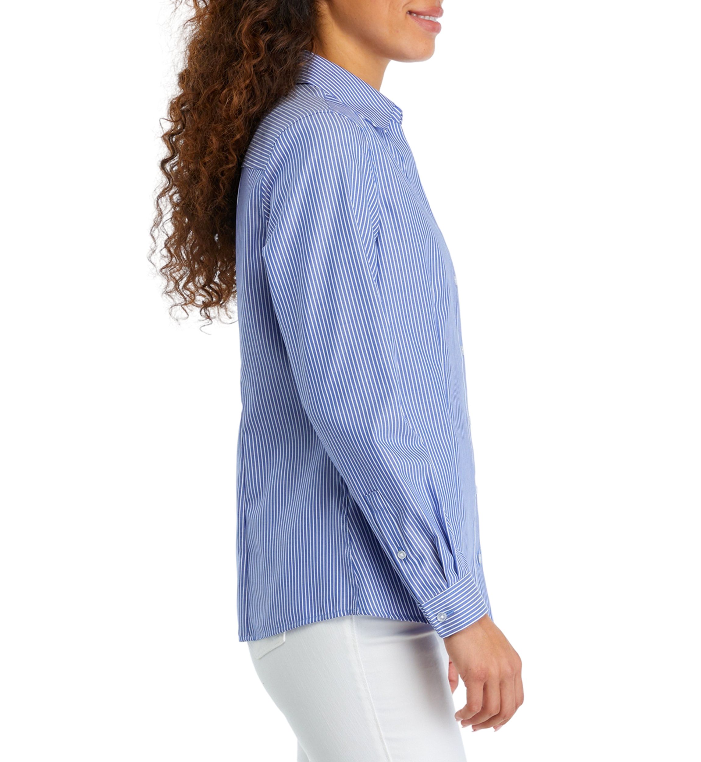Petite Button Down Blouse