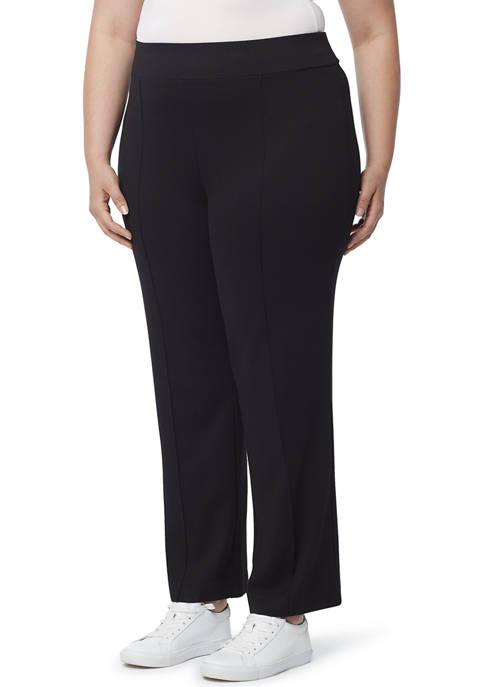 Plus Size Serenity Knit Pull On Pintuck Trousers