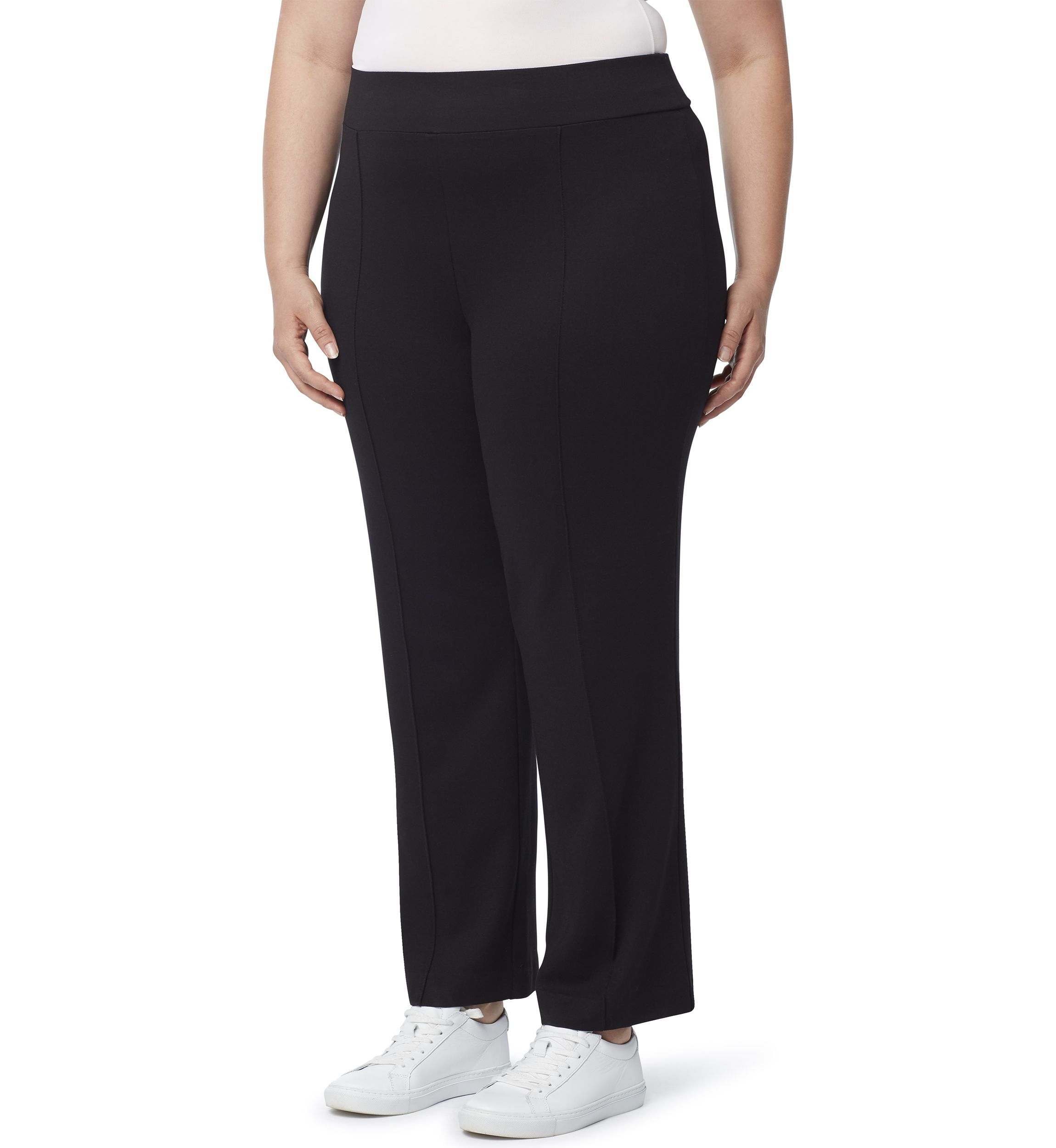 Plus Size Serenity Knit Pull On Pintuck Trousers