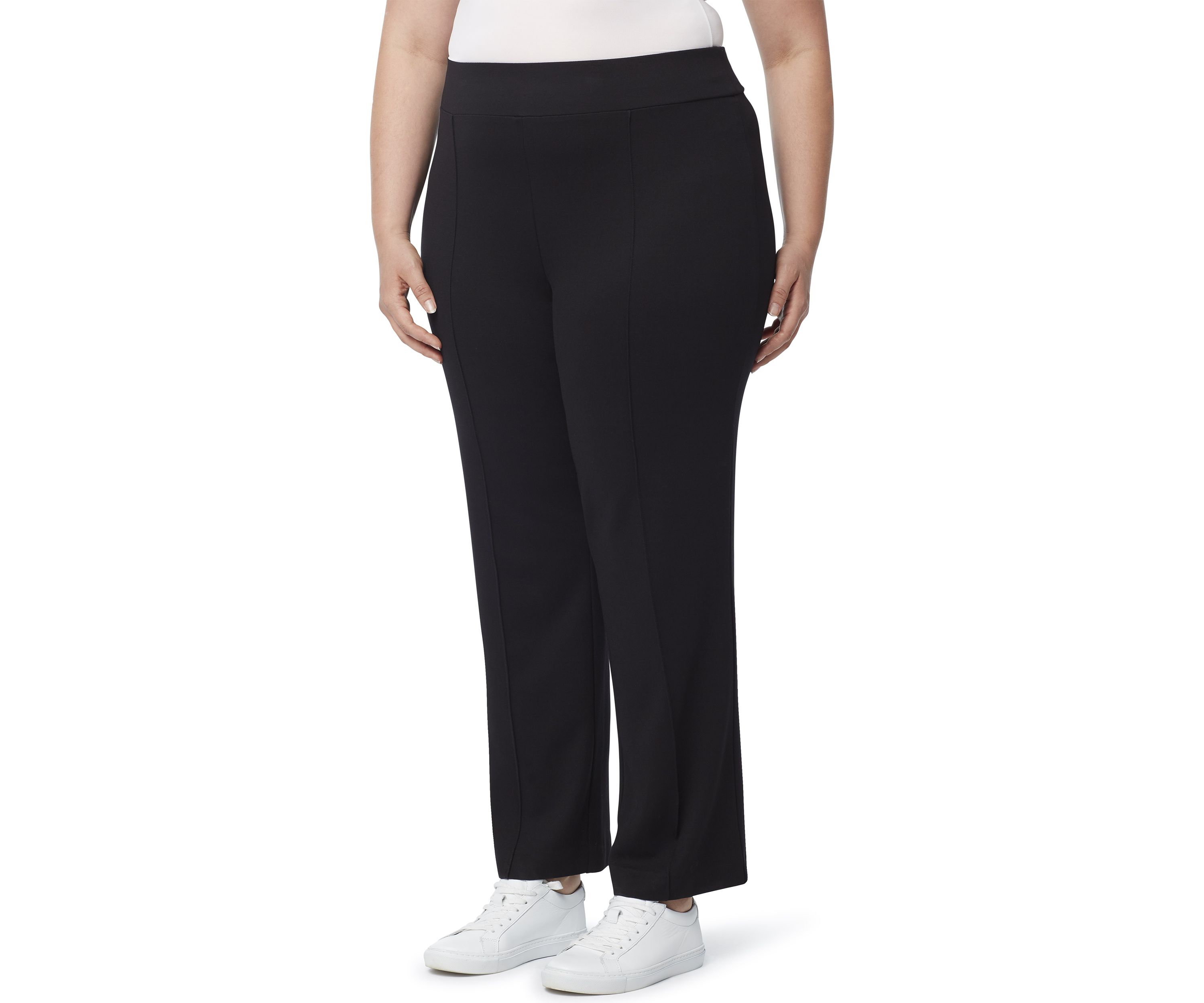 Plus Size Serenity Knit Pull On Pintuck Trousers