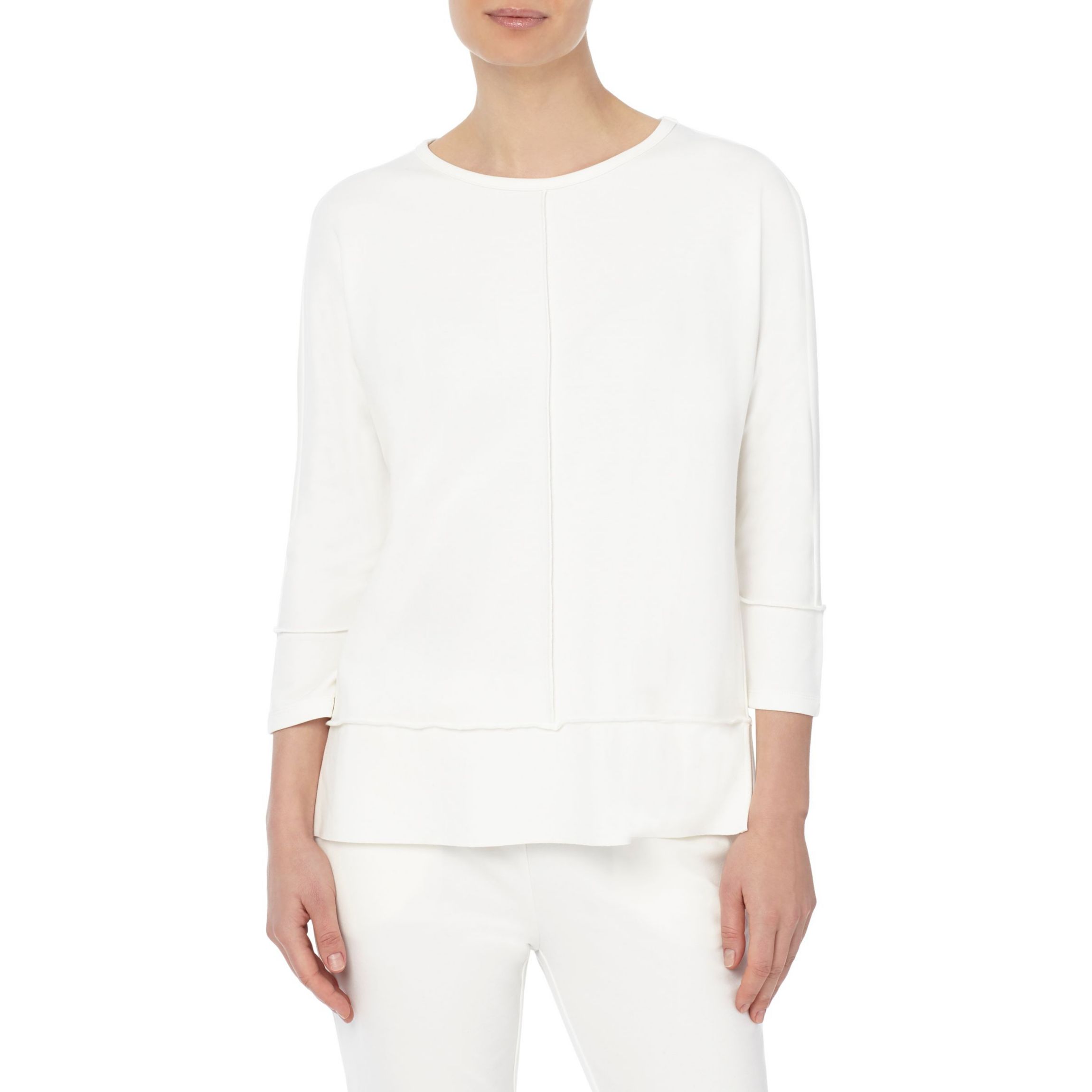Serenity Knit 3/4 Dolman Sleeve Tunic with Seam Detail