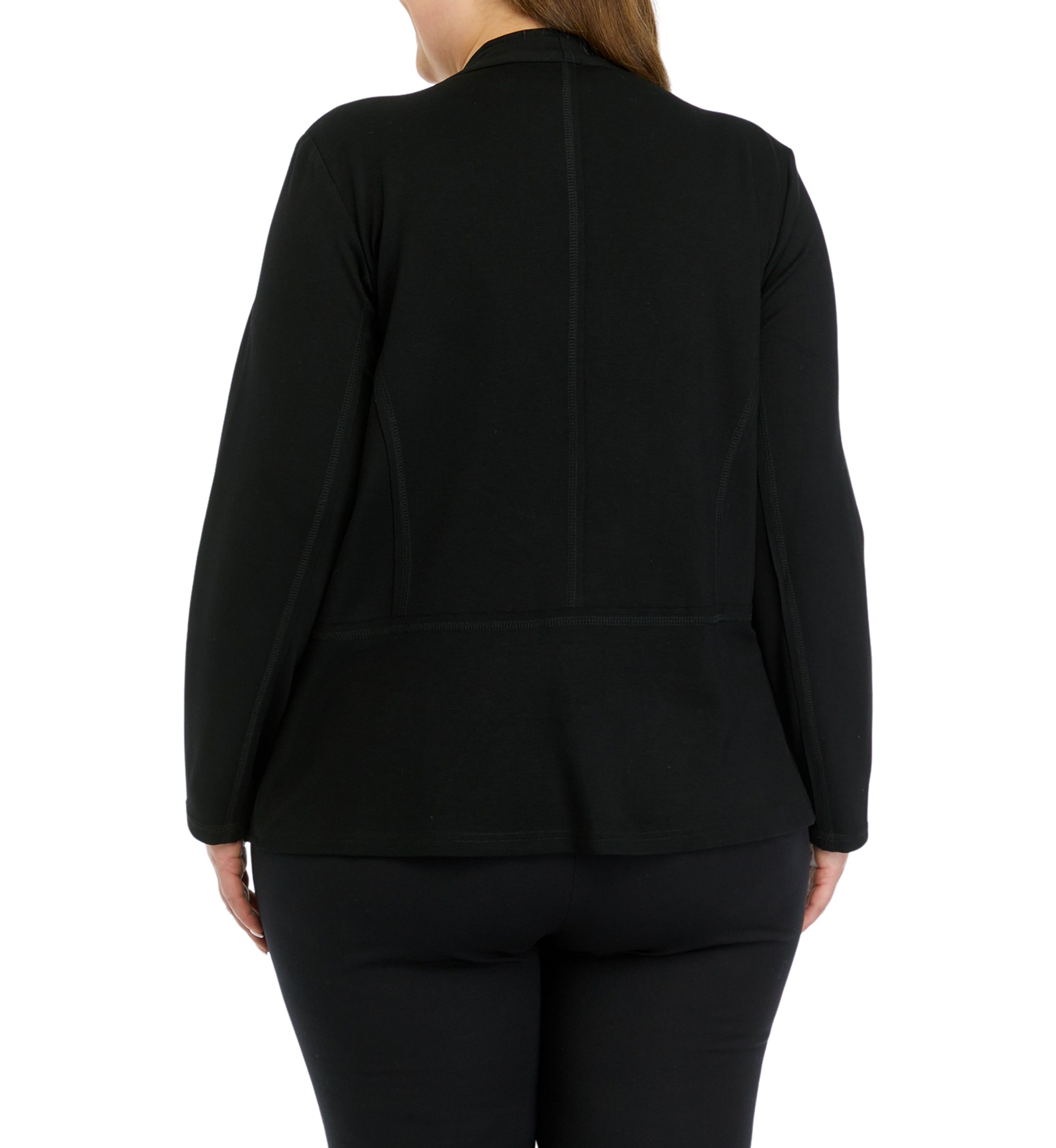 Plus Size Drape Front Jacket