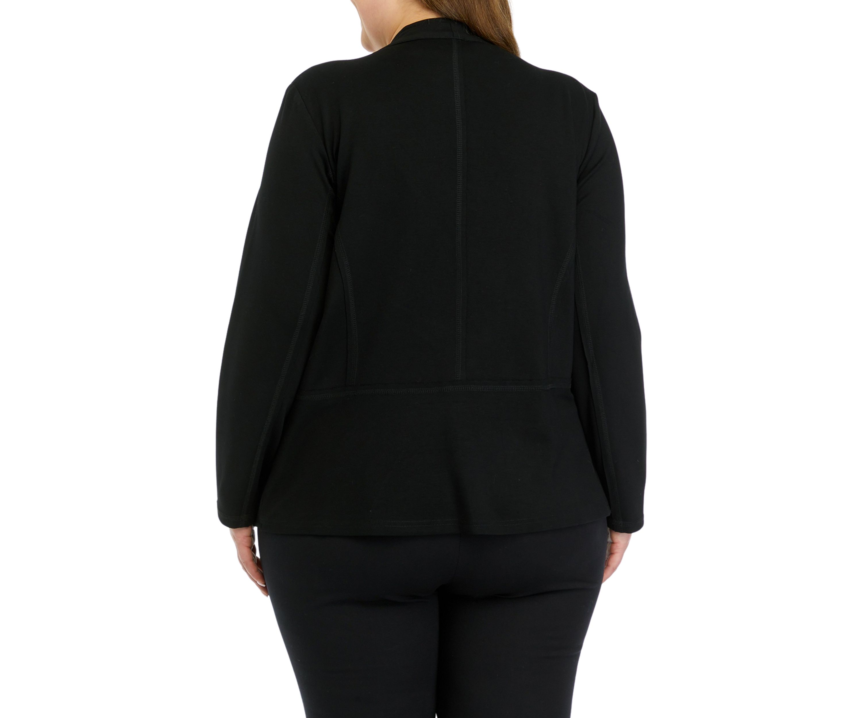 Plus Size Drape Front Jacket