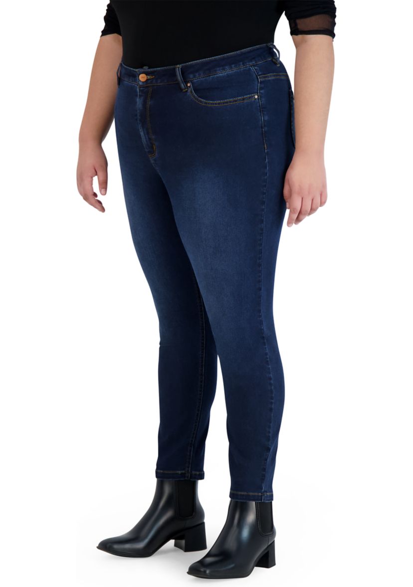 Plus Size High Rise Skinny Ankle Lexington Denim Jeans