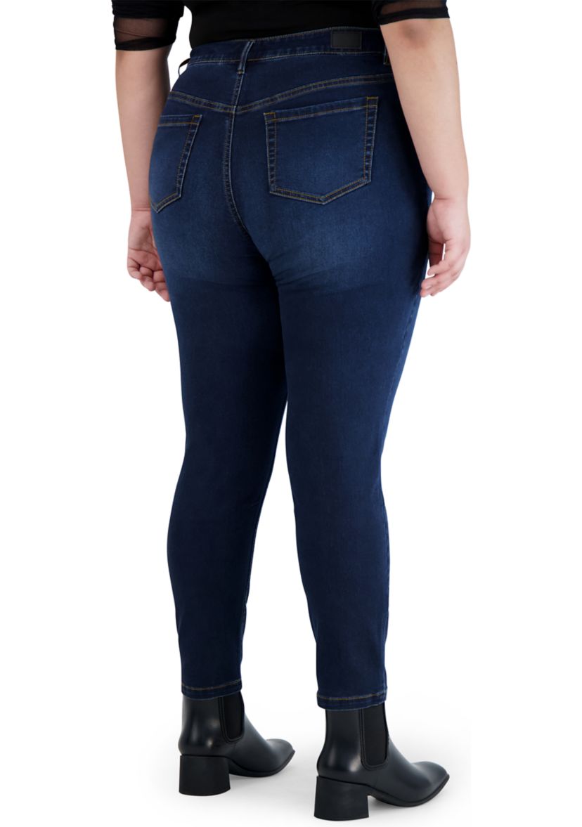 Plus Size High Rise Skinny Ankle Lexington Denim Jeans