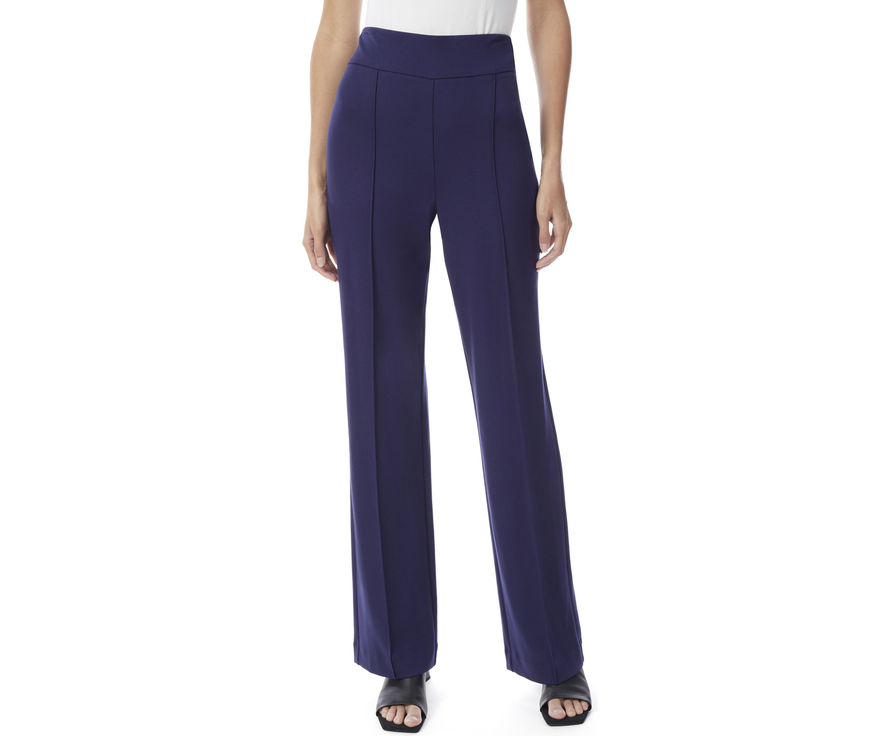 Womens Pull On Seam Wide Leg Pants