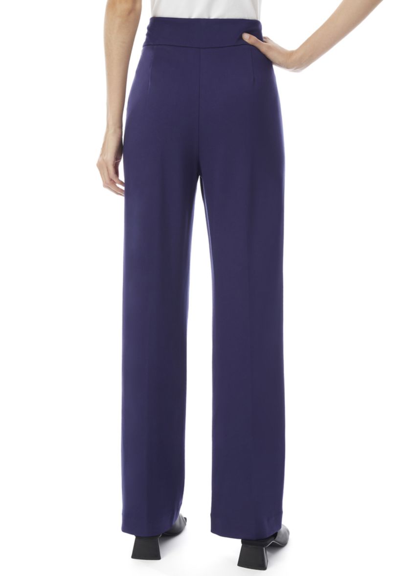 Womens Pull On Seam Wide Leg Pants
