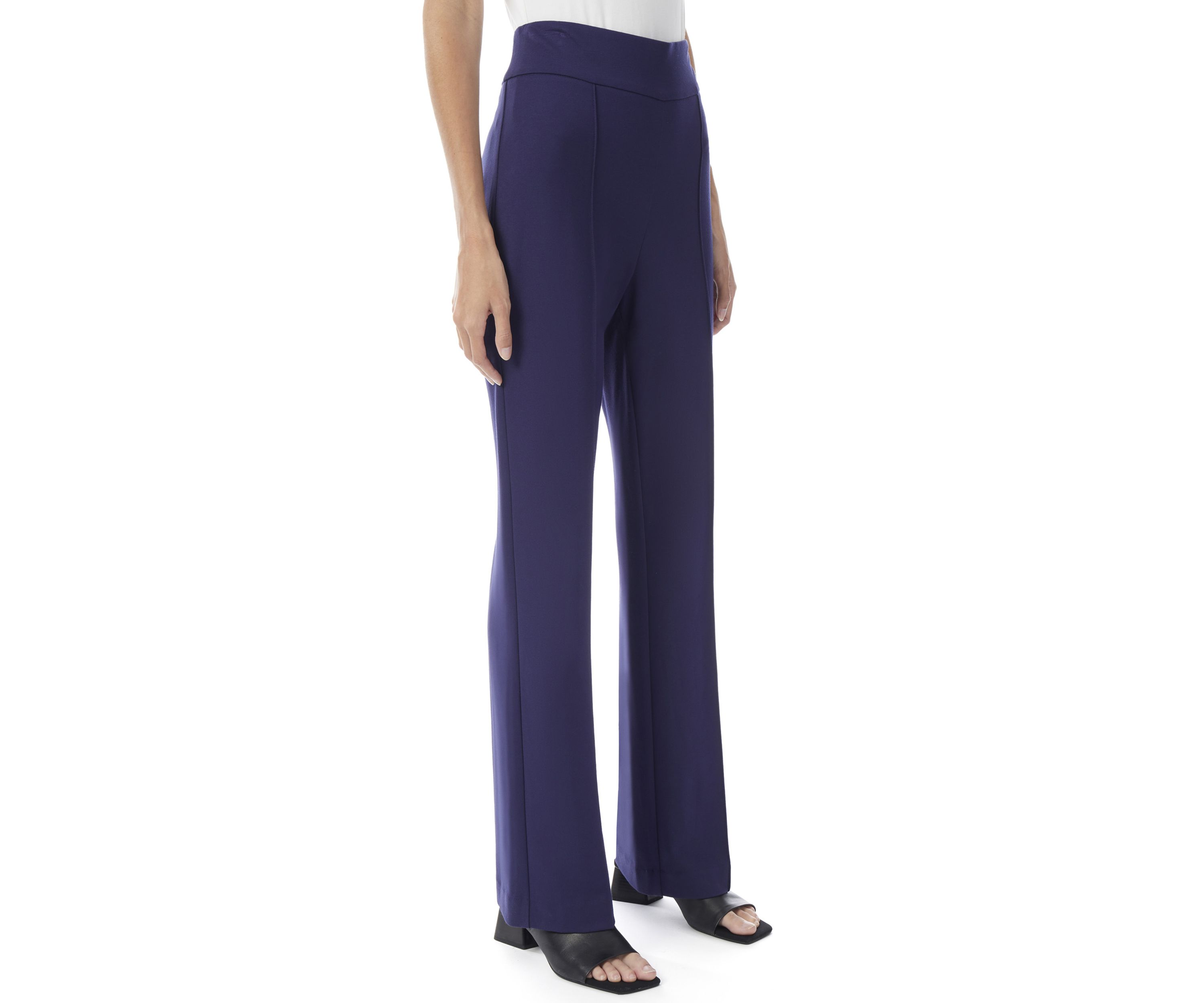 Womens Pull On Seam Wide Leg Pants