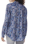 Womens Printed Utility Blouse