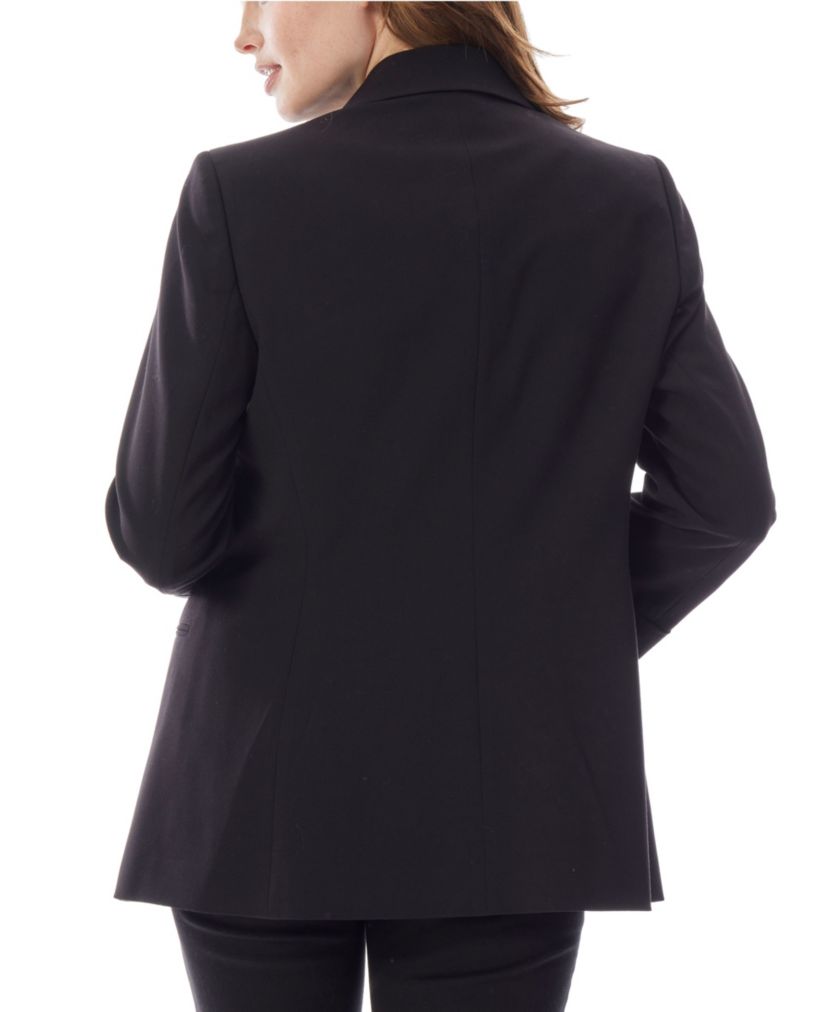 Notch Collar Rolled Cuff Bi-Stretch Blazer