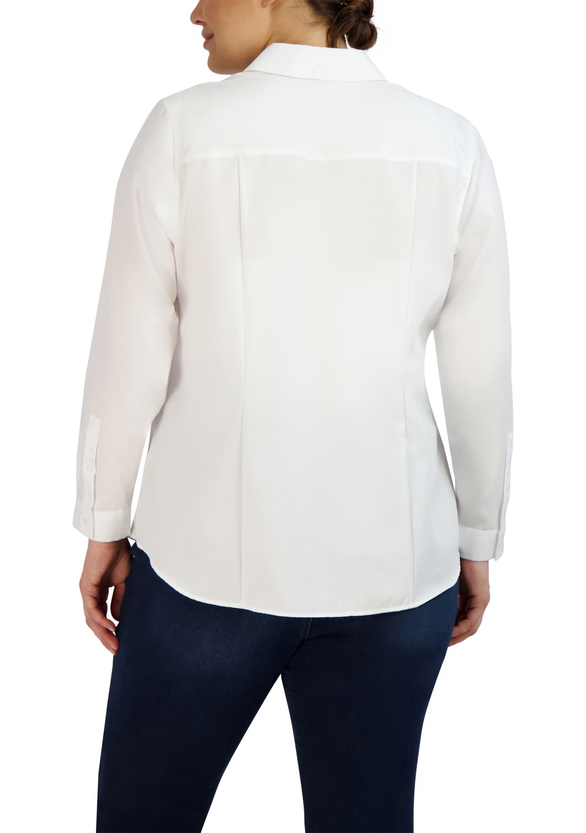 Plus Size Button Down Blouse