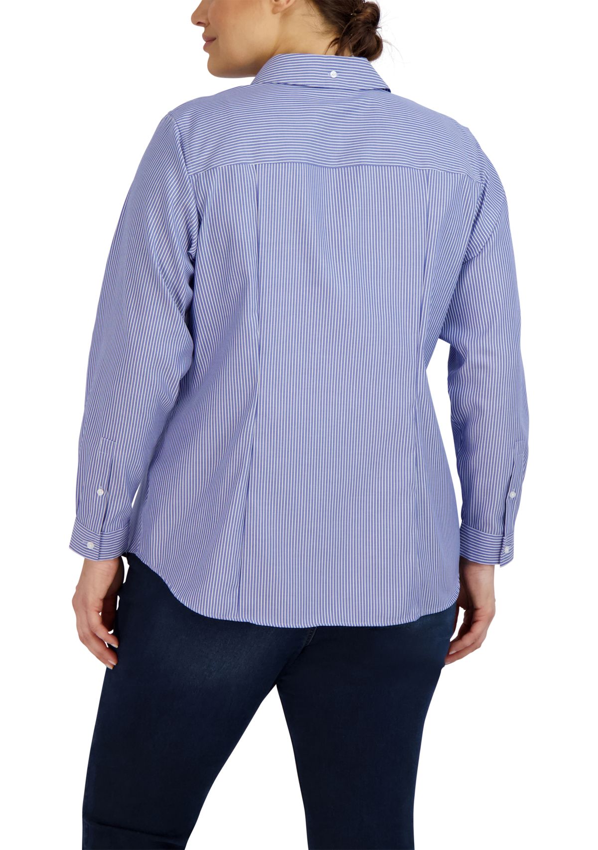 Plus Size Button Down Blouse 