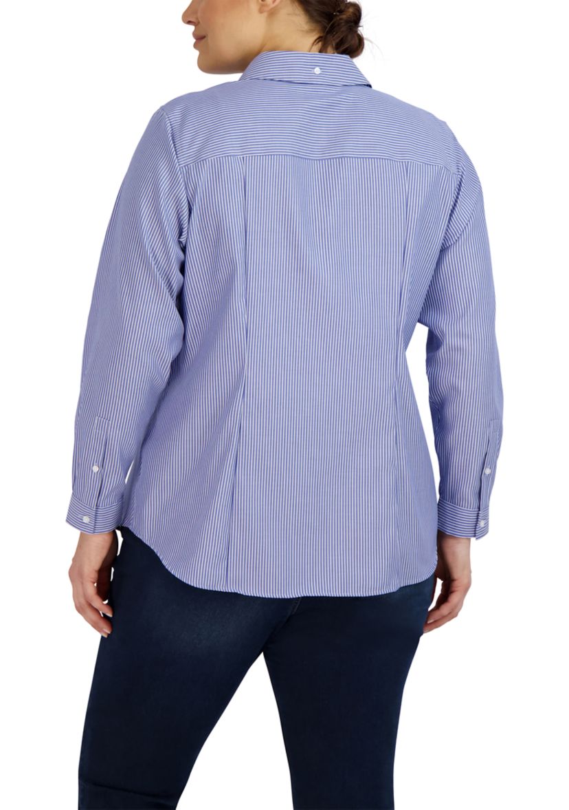 Plus Size Button Down Blouse 