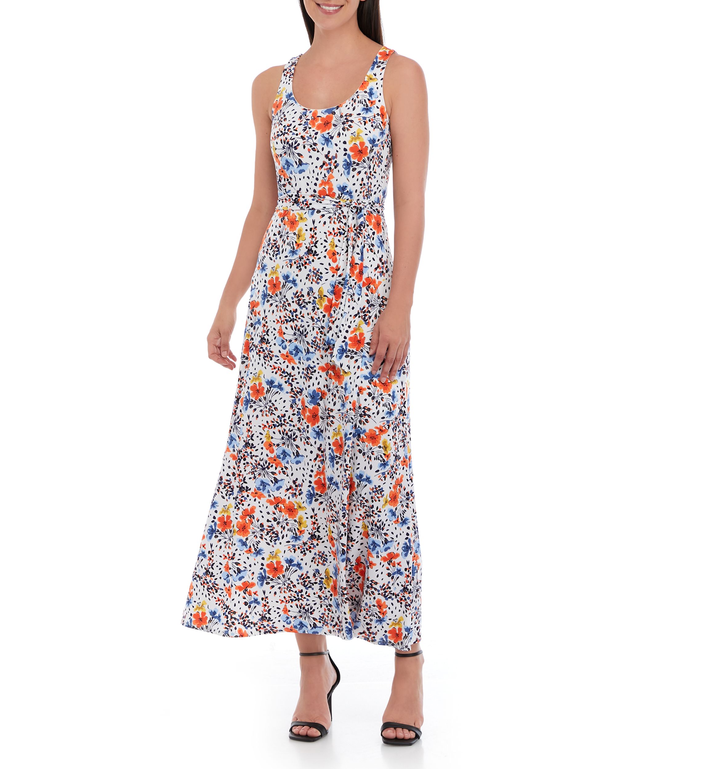 Womens Tank Dress with Self Tie Sash