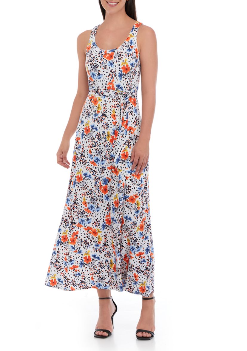 Womens Tank Dress with Self Tie Sash