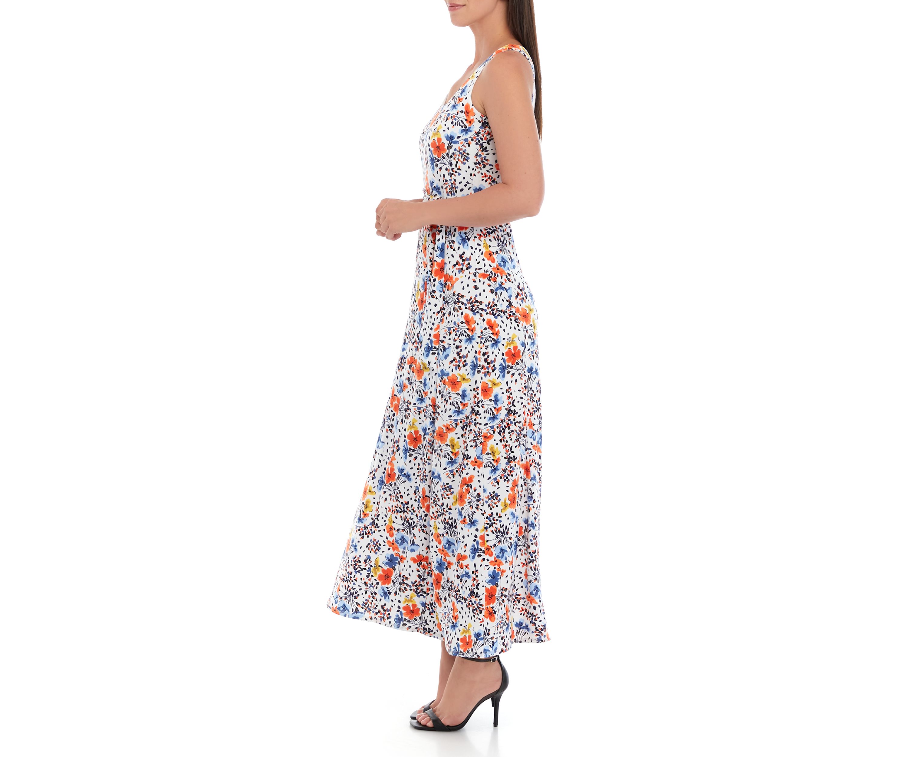 Womens Tank Dress with Self Tie Sash