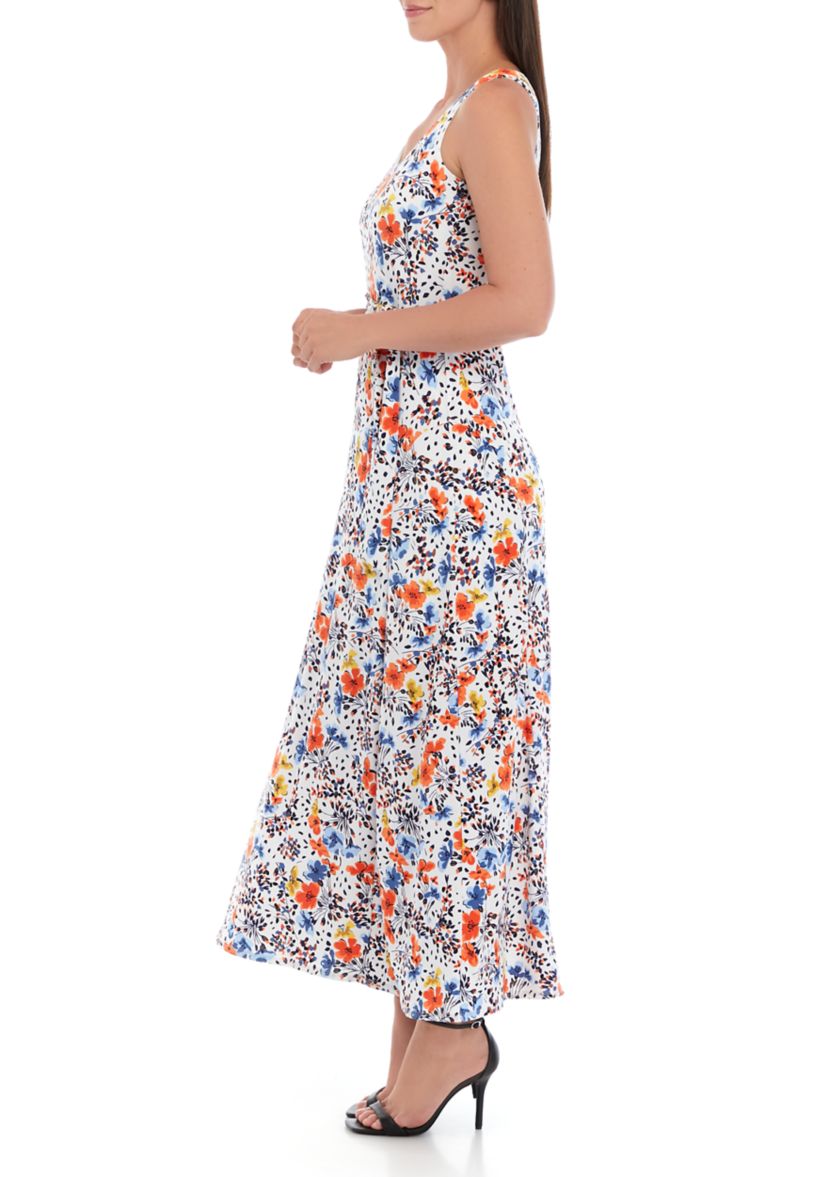 Womens Tank Dress with Self Tie Sash