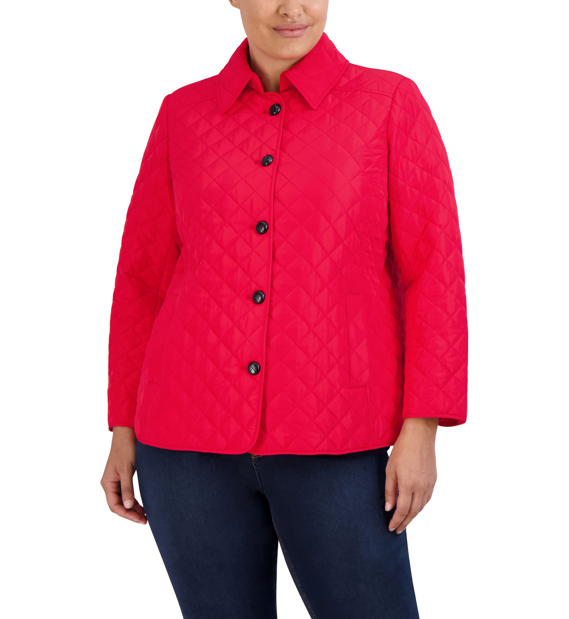 Plus Size 5 Button Jacket