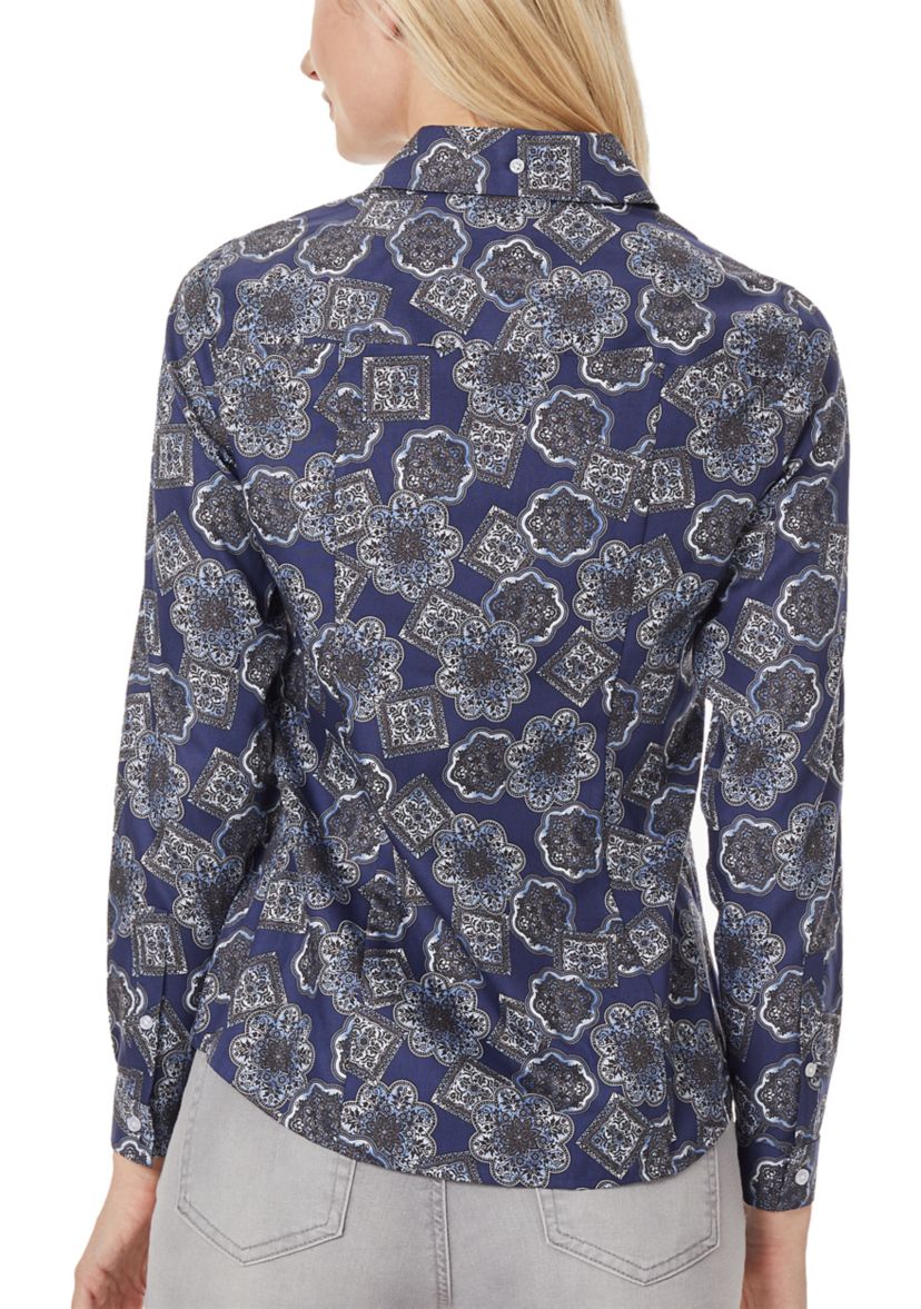 Womens Button Down Blouse