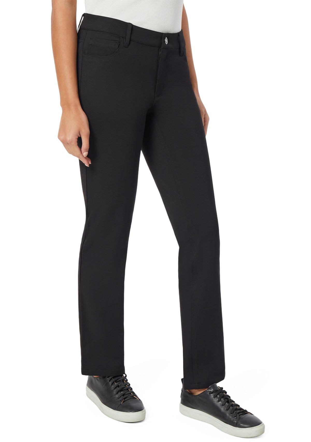 Petite Compression Lexington Straight Pants